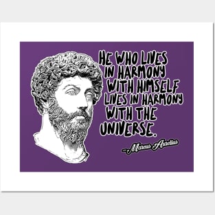 Marcus Aurelius Philosophy Quote Statement Design Posters and Art